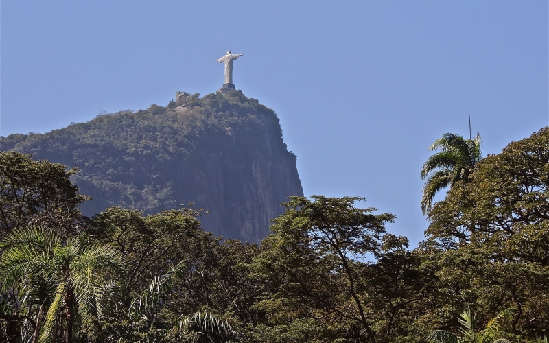de, 1080P, statue, redeemer, janeiro, rio, trees, the, hd, christ, nature