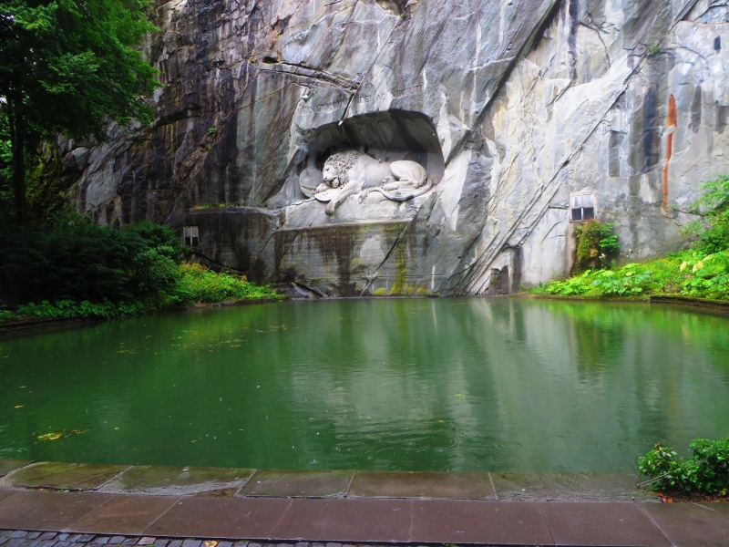4K, Luzern, Switzerland, lion of lucerne