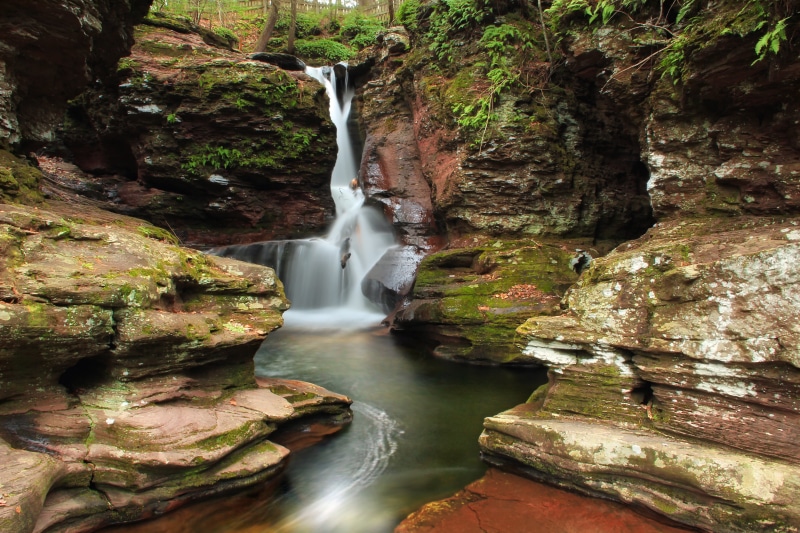 rock, nature, falling, autumn, mossy, stream, Evergreen, beauty In Nature, time, Pennsylvania, waterfalls, Falls, outdoors, Adams, Ricketts Glen State Park