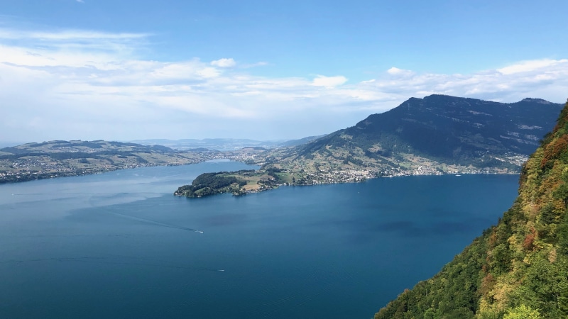 water, scenics - nature, non-urban scene, 4K, ocean, blue sky, day, view, tranquil scene, nature, lake, tranquility, peninsula, berge, idyllic, coast