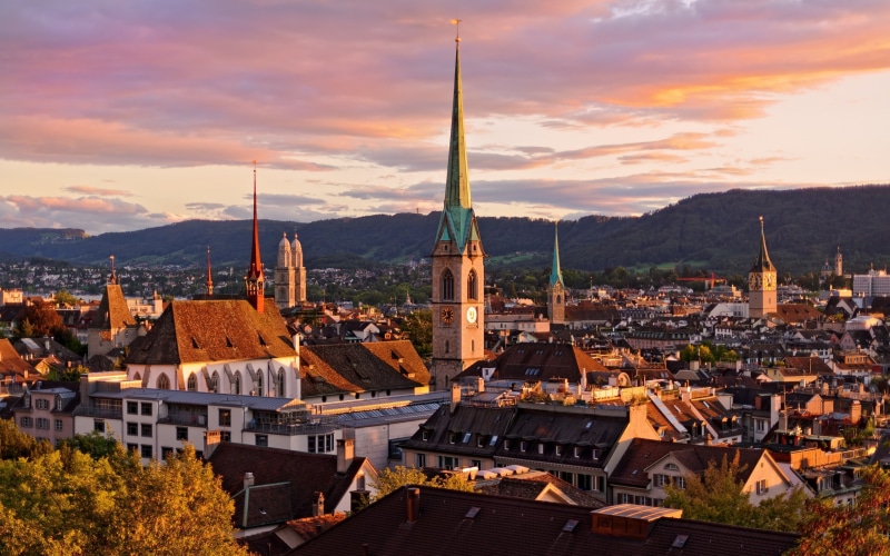 nature, cloud - sky, residential district, outdoors, mountain, mountains, community, cityscape, building, crowd, built structure, Switzerland, sky, crowded