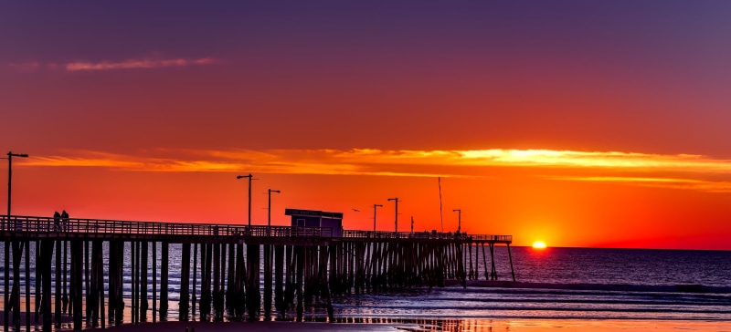 ocean, hour, golden, built structure, no people, beautiful, nature, vacation, silhouette, sunset, sky, orange color, water, 1080P, architecture, sea, solitude