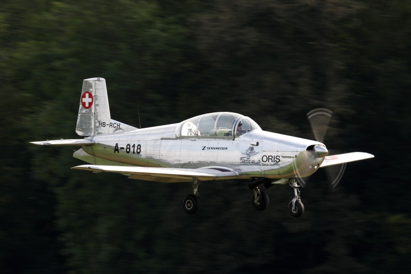 single-engine, P-3, Pilatus, Swiss, 4K, Pilatus P-3, training, the plane
