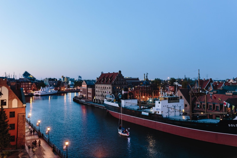 Poland, city, transportation, nature, cultures, cityscape, water, sailboat, 4K, architecture, nautical Vessel, Photos, house, urban Scene, town, tenement house