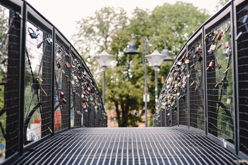 Poland, street, security, day, built structure, security system, building exterior, focus on foreground, safety, 4K, metal, outdoors, Europe, fence, plant
