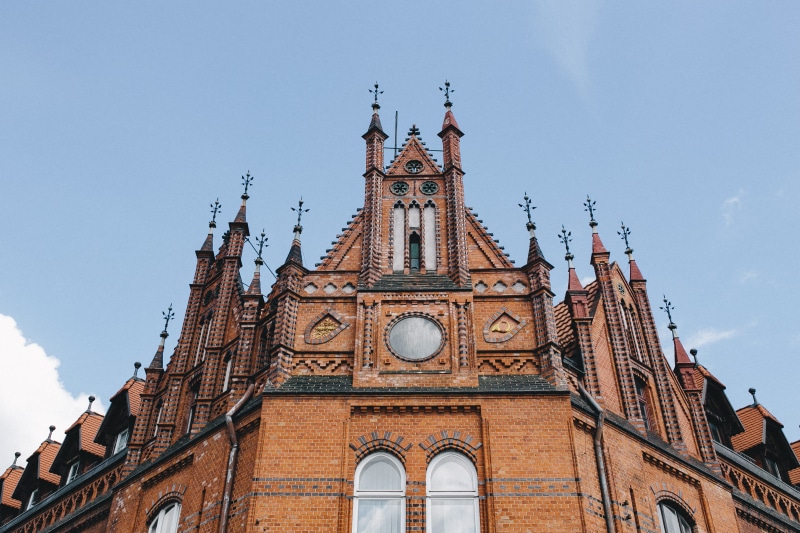 architecture And Buildings, famous Place, travel destinations, tenement house, Bydgoszcz, nature, no people, City, street, clock, Europe, travel, old town