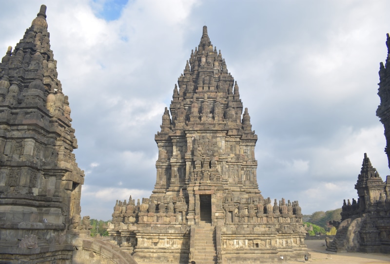 indonesia, temple, built structure, sky, spirituality, travel, history, place of worship, nature, building, ancient, travel destinations, building exterior