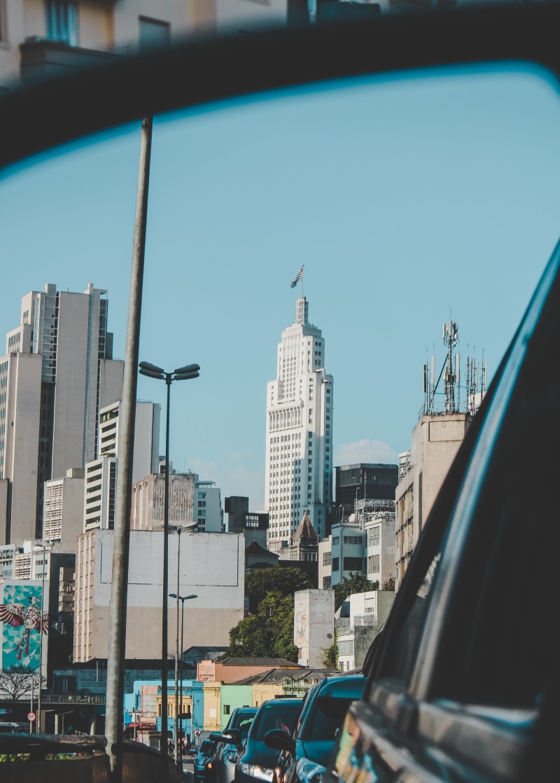 no people, rua, ckturistando, transito, outdoors, brazil, financial district, office building exterior, edificio, cityscape, mirror, residential district