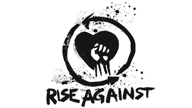 logo, no people, rise, design, shape, western script, black color, copy space, studio shot, graffiti, communication, Rise Against, message, punk rock, representation