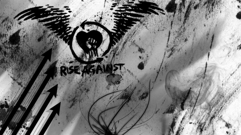 architecture, no people, paint, music, built structure, Rise Against, punk rock, graffiti, illustration, 1080P, old, feather, black, day, creativity, indoors