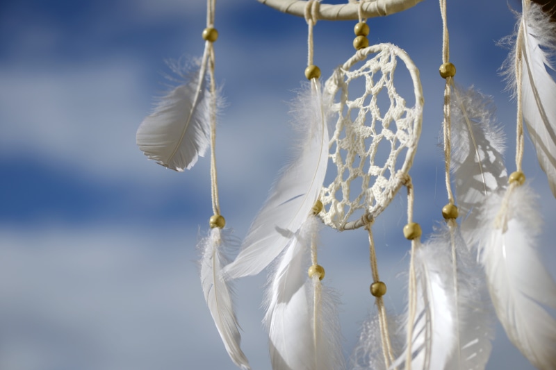 spirituality, nature, dream, nature spirits, beads, close-up, day, no people, bedroom, macrame, flower, celebration, hanging, hand labor, feather, dream catcher