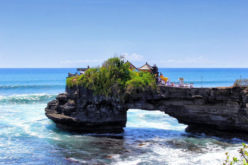 rock - object, ceremony, outdoors, land, tranquility, hindu, scenics - nature, bali, beauty in nature, day, horizon over water, built structure, horizon