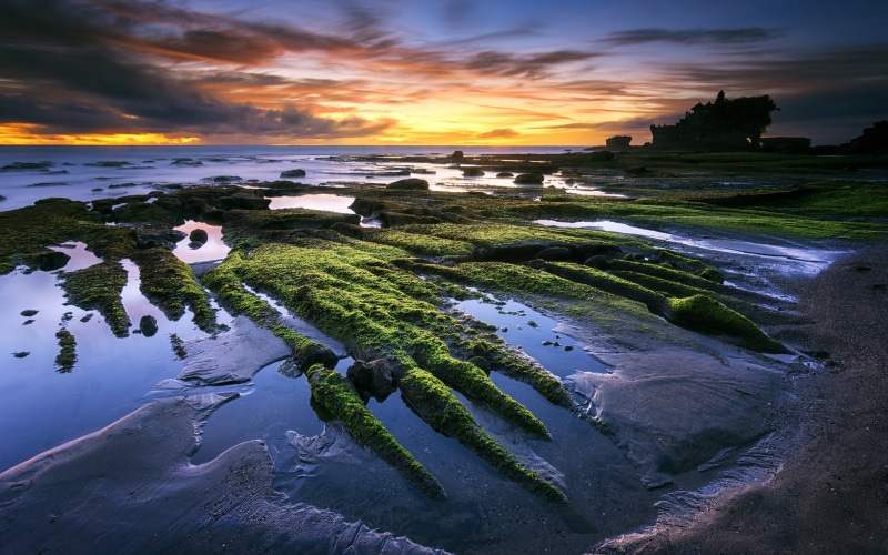 1080P, Bali, beach, Indonesia, Tanah Lot