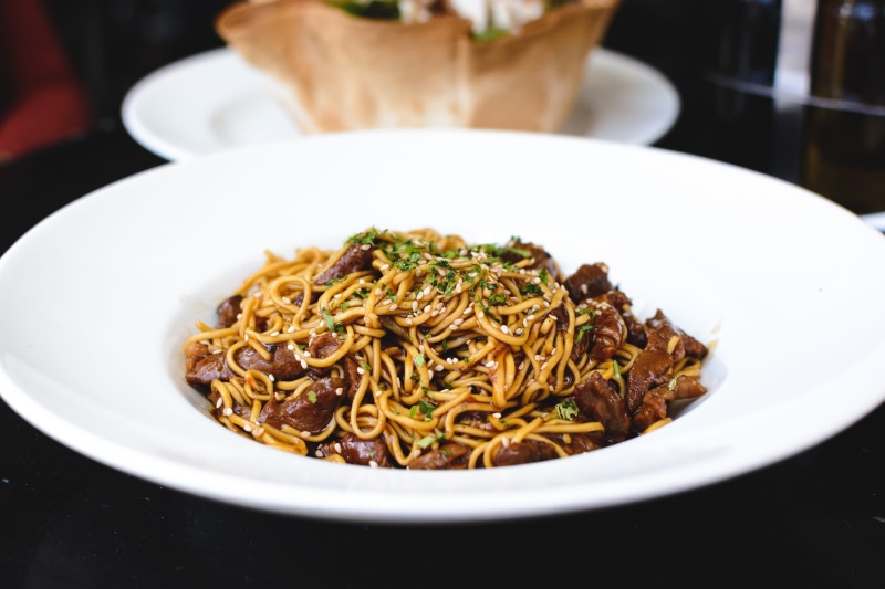 cooking, dinner, ready-to-eat, Oyster sauce, healthy eating, pasta, serving size, noodles, cultures, 5K, temptation, bowl, food And Drink, close-up, still life