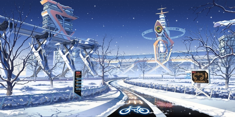 720P, Culture Japan, Japan, winter, seasons, futuristic