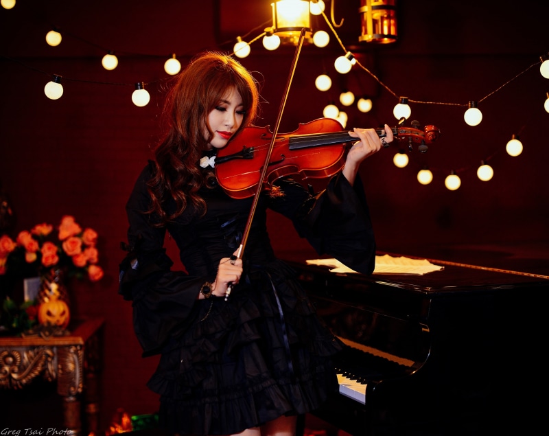 long hair, Play, playing, 5K, performance, Beautiful, Music, hair, women, young adult, skill, hairstyle, Asian, adult, Woman, one person, beautiful woman