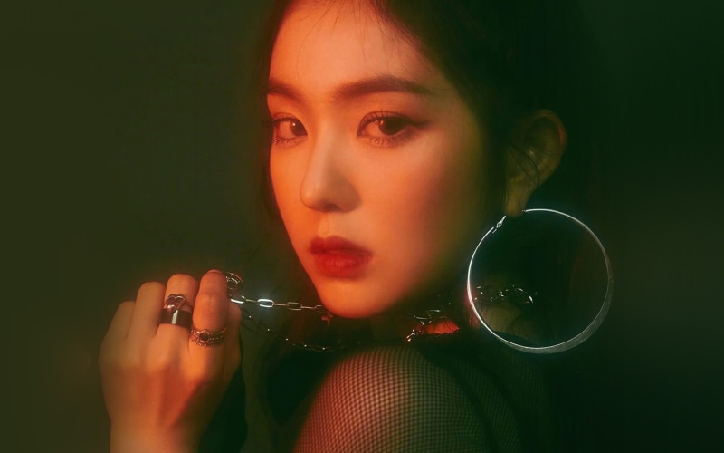 irene, green, 4K, face, kpop, girl, asian