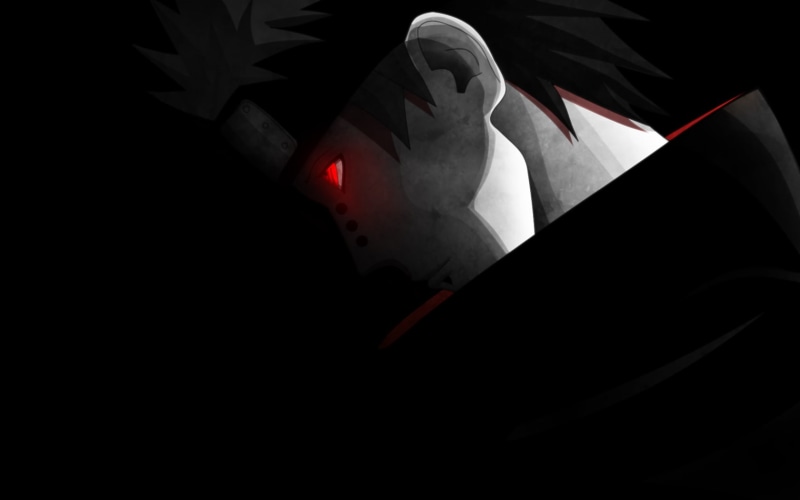 flower, no people, art and craft, dark, close-up, creativity, night, red, white color, indoors, nature, copy space, Naruto Shippuuden, Pein, Glowing Eyes