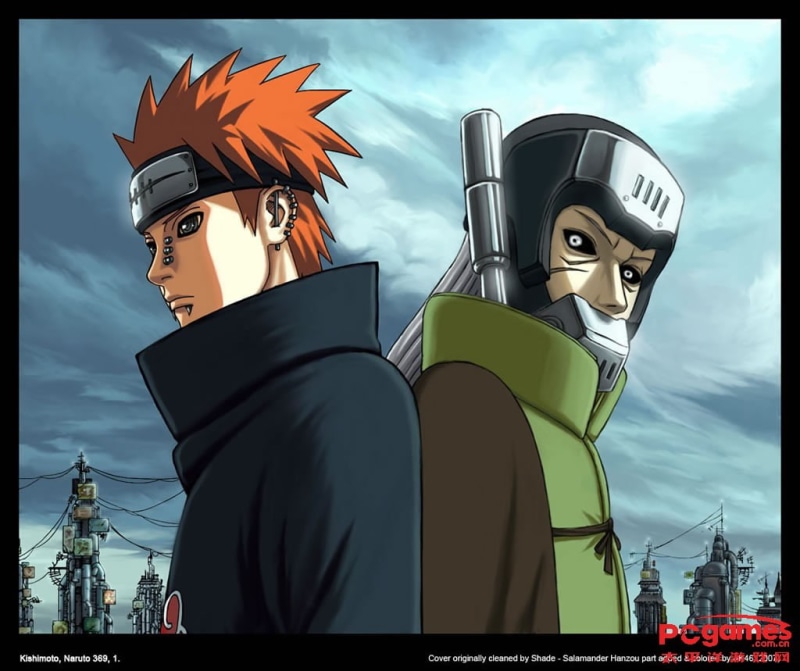 sky, protection, mask, Akatsuki, nature, standing, people, auto post production filter, two people, male likeness, representation, security, 480P, Pein