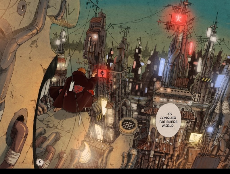 shippuden, buildings, hd, 480P, art, akatsuki, manga, anime, x, cityscapes, pein, naruto