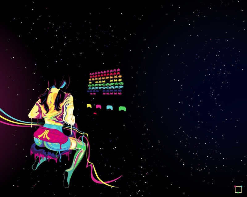 Atari, Space Invaders, 720P, Video Game