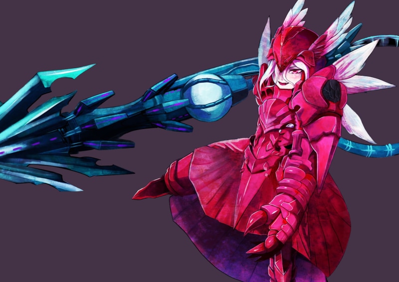720P, Anime, representation, adult, women, blue, costume, young adult, art and craft, one person, Overlord (Anime), close-up, nature, Shalltear Bloodfallen