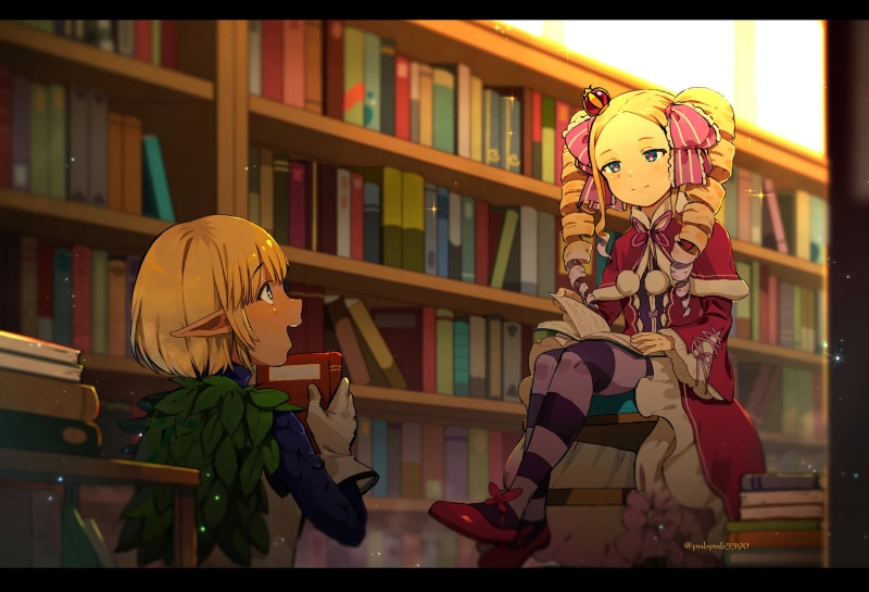 Re:ZERO -Starting Life in Another World-, Crossover, Beatrice (Re:ZERO), Anime, Overlord (Anime), 1080P, Mare Bello Fiore