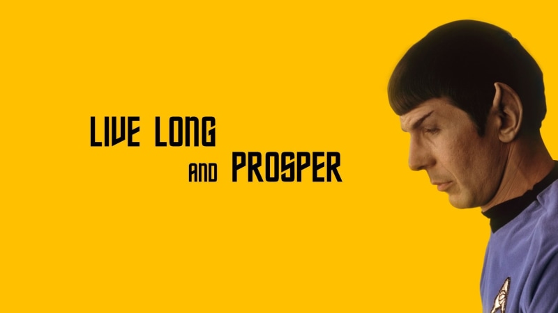 TV series, actor, 1080P, Spock, Leonard Nimoy, sci-fi, minimalism, Live long and prosper, Star Trek, character, science fiction, man
