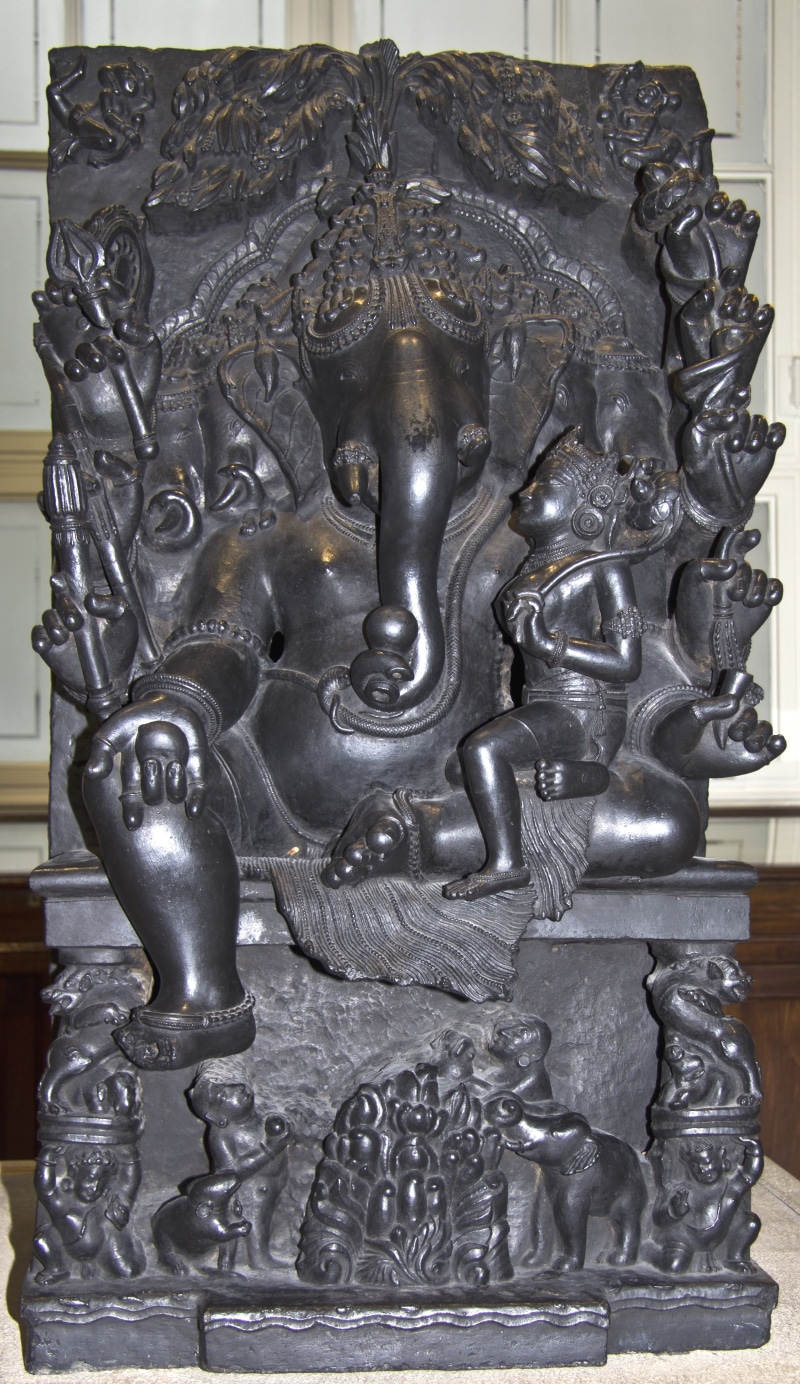 statue, religion, male likeness, no people, representation, india, god, close-up, architecture, 4K, indoors, human representation, belief, ganesha, hindu