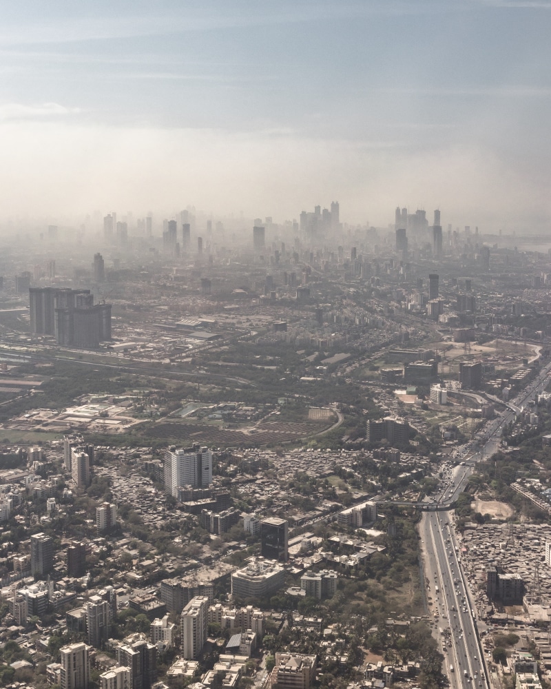 almost, sunrise, residential district, sky, pollution, nature, cityscape, crowd, india, maharashtra, financial district, drone, skyline, 4K, outdoors