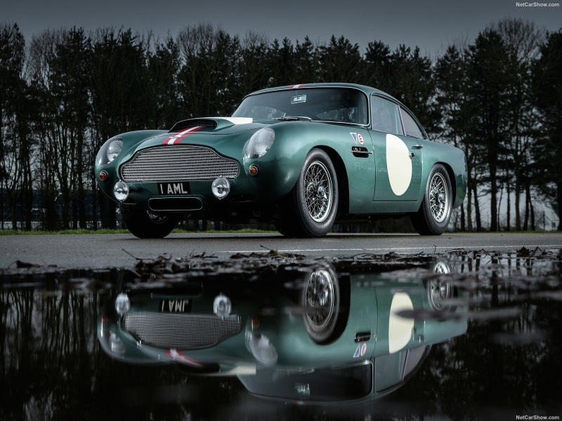 mode of transportation, 720P, stationary, nature, retro styled, no people, car, reflection, land vehicle, day, outdoors, tree, plant, lake, waterfront