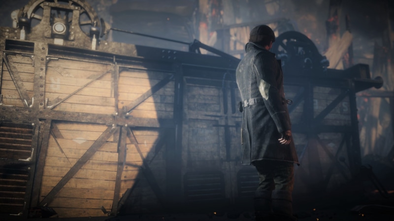 Jacob Frye, Assasins Creed Syndicate, Jacob, men, full length, security, safety, smoke - physical structure, factory, architecture, one person, protection