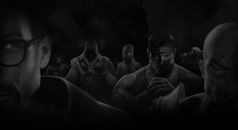background, half life 2, men, Other Games, assasins creed 2, fallout 3, mid adult men, multi, multiple exposure, assasins creed, indoors, males, ezio, portrait