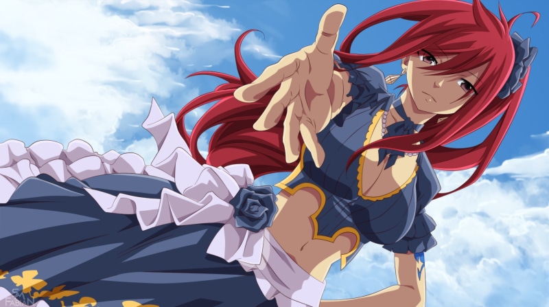 girl, oriental, asian, strong, manga, anime, Ezra Scarlet, 1080P, mahou, japanese, Fairy Tail, asiatic, game, by fabiansm