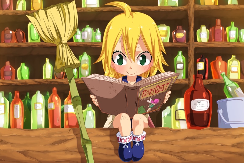 pretty, Mavis, japanese, pretty face, Mavis Vermillion, kawaii, green eyes, game, oriental, Fairy Law, witch, broom, beautiful, manga, deredere, shounen