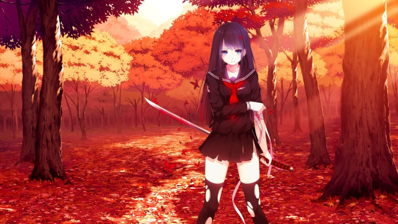 girl, asian, powerful, blade, warrior, sugoi, ken, oriental, bishojo, katana, asiatic, 4K, subarashii, pretty, martial artist, brunette, strong, seifuku