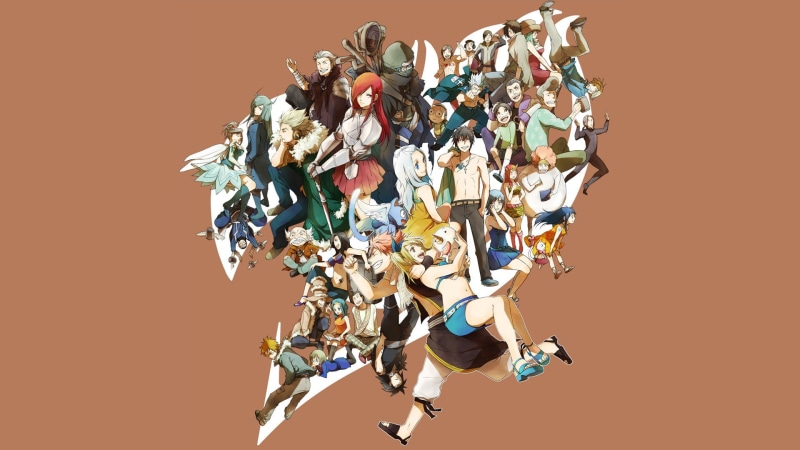 Lisanna Strauss, studio shot, Jellal Fernandes, McGarden Levy, multi colored, Clive Gildarts, indoors, Jet (Fairy Tail), Mirajane Strauss, Carla (Fairy Tail)