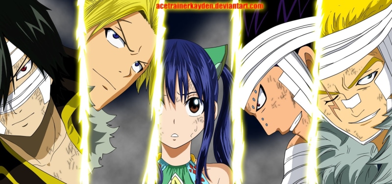 Anime, Fairy Tail, Rogue Cheney, Laxus Dreyar, Wendy Marvell, 1080P, Gajeel Redfox, Sting Eucliffe