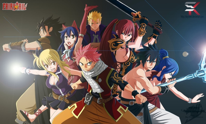 males, women, Wendy Marvell, Juvia Lockser, Laxus Dreyar, Fairy Tail, stage - performance space, stage, Erza Scarlet, music, crowd, real people, group of people