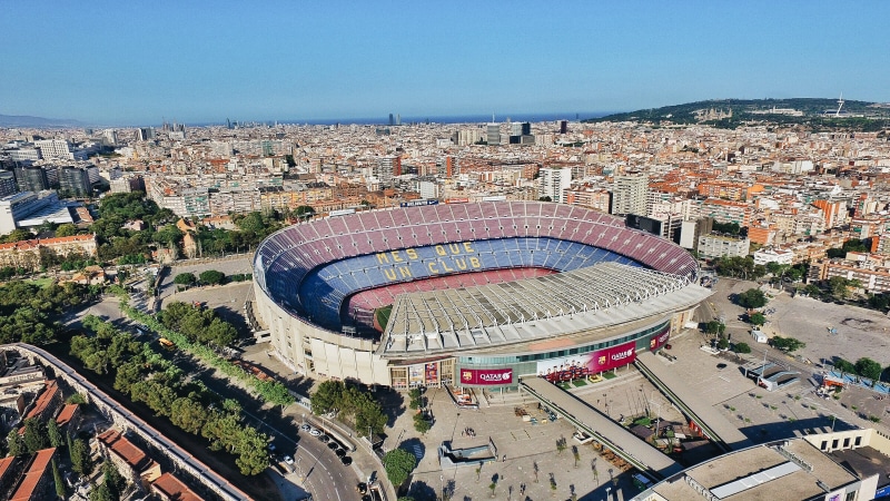 messi, futbol, high angle view, camp nou, visca barca, bcn, 4K, cataluÑa, building exterior, sport, aerial view, nature, spain, arts culture and entertainment