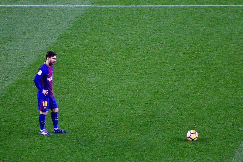 nature, land, spain, messi, game, green color, day, full length, 4K, camp nou (fc barcelona), football, sport, men, one person, outdoors, grass