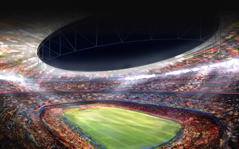sports, camp, barcelona, fc, nou, 4K