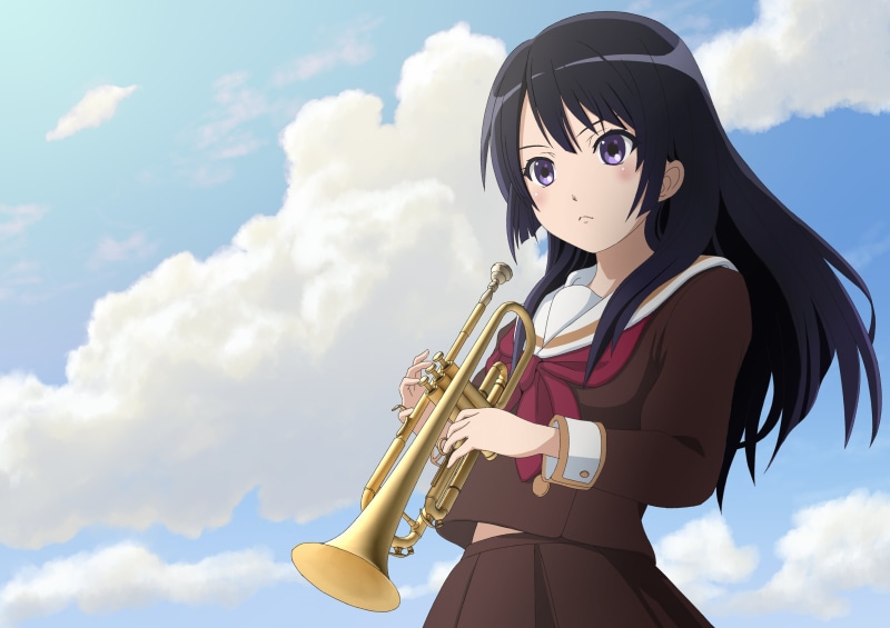 Purple Eyes, Anime, Trumpet, Reina Kousaka, Sound! Euphonium, 4K