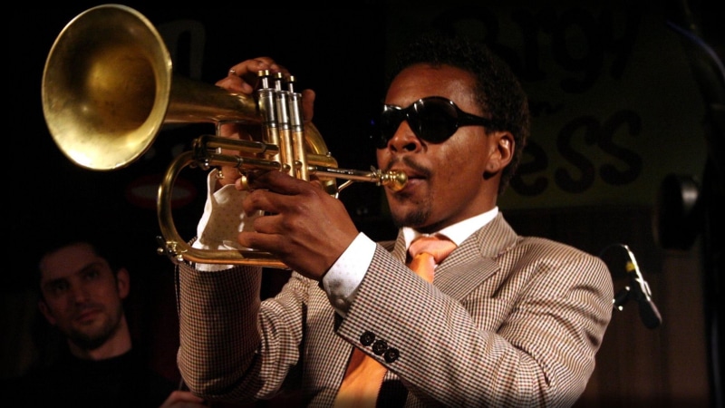 classical Music, portrait, brass Section, classical Concert, people, artist, one Person, skill, performer, sound, wind Instrument, trumpet, sunglasses