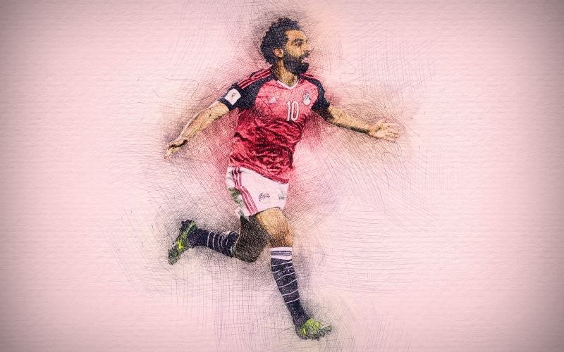 Mohamed Salah, Soccer, Egyptian, 4K