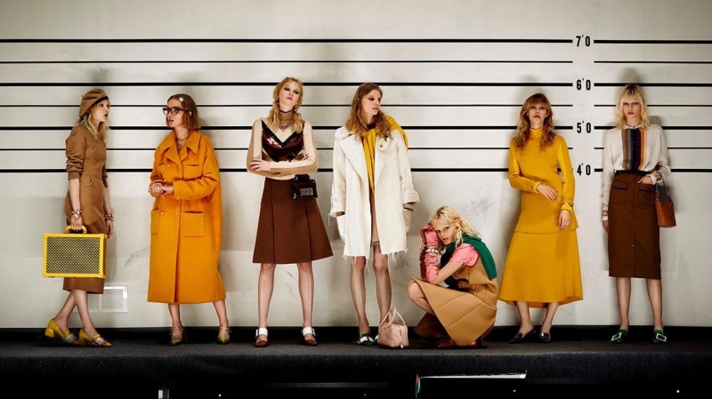 women, brunette, group of women, 720P, model, fashion shows, blonde
