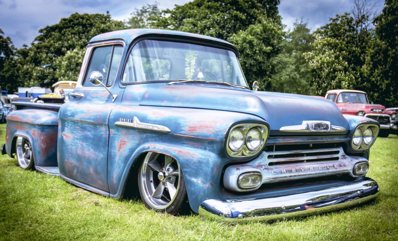 8K, single, old, obsolete, chevy, auto, old-fashioned, no people, automobile, truck, chevrolet, rusty, nature, history, show, cab, transportation, front view