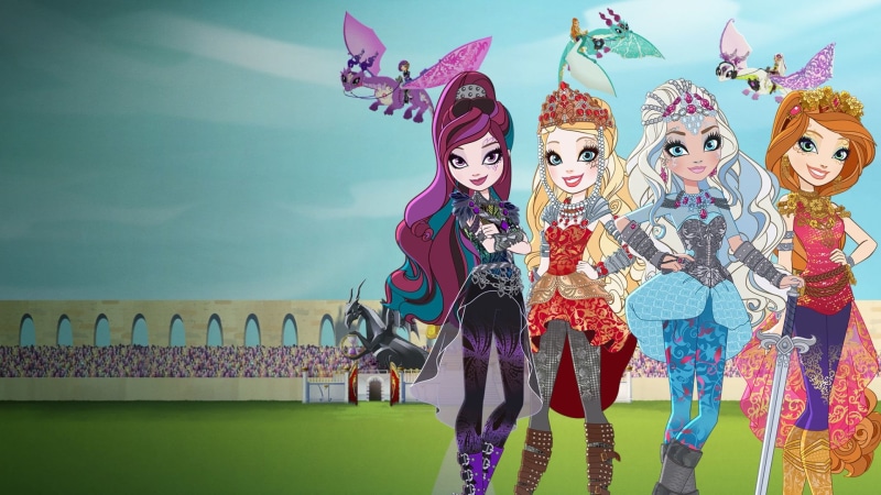 in a row, Fantasy, multi colored, female likeness, Girl, toy, craft, male likeness, human representation, festival, Ever After High, choice, Style, Mattel