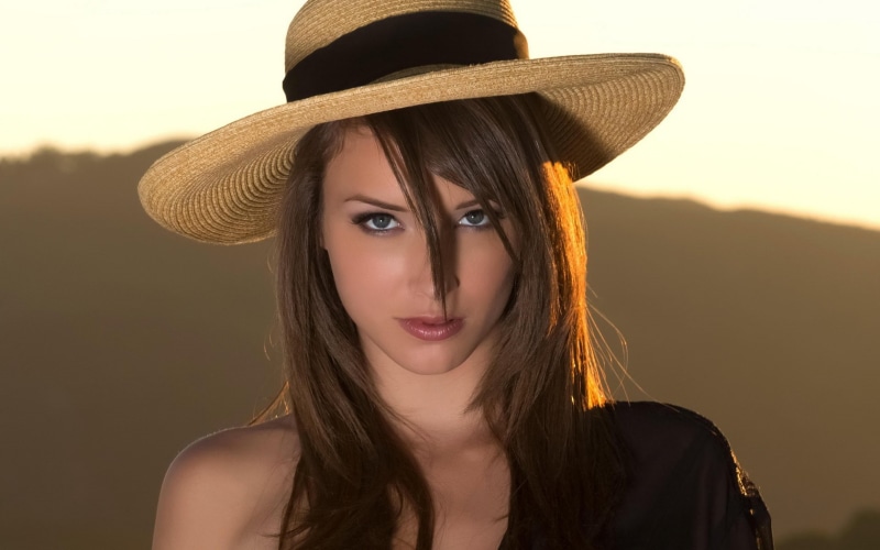 malena, make, girl, morgan, hat, face, 720P, woman, brunette, beautyful