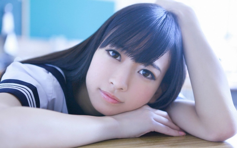 asian, face, school, beautyful, uniform, nana, brunette, 720P, girl, woman, japanese